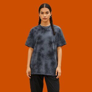 American Eagle Black Tie-Dye Tee – Size L | Super Soft Cotton Unisex Streetwear